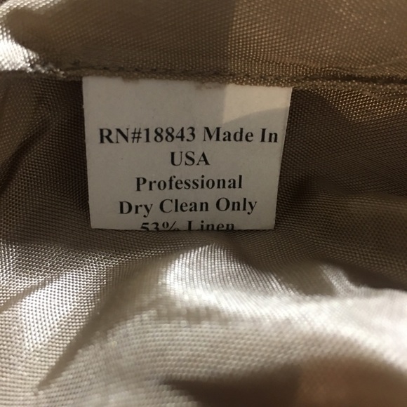 Emil Rutenberg Designer Linen Mix Rough Weave Red & Beige Stud Collar Jacket - Picture 15 of 16